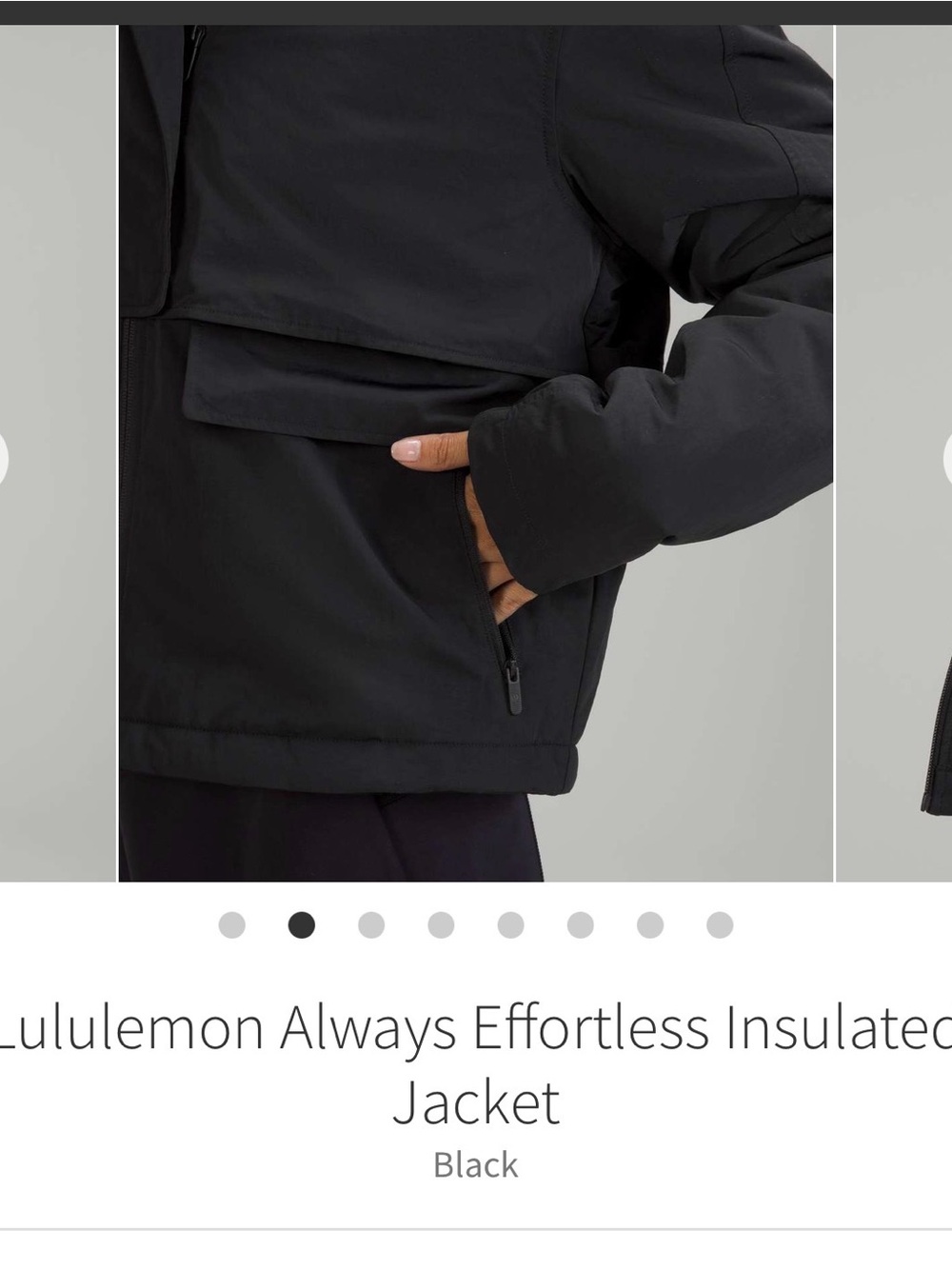 Lululemon Always Effortless Insulated Jacket
- Black - Picture 6 of 15